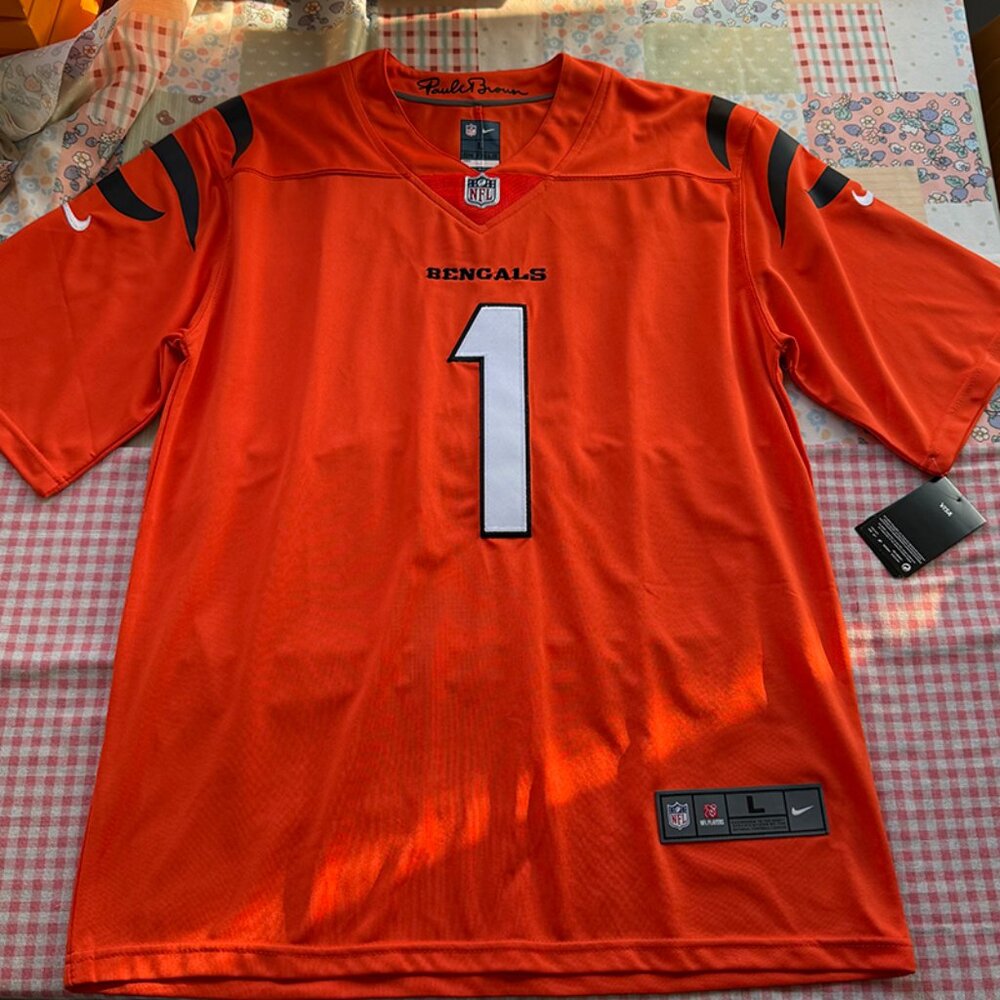 Nike Ja'Marr Chase Orange Cincinnati Bengals Alternate Game Jersey